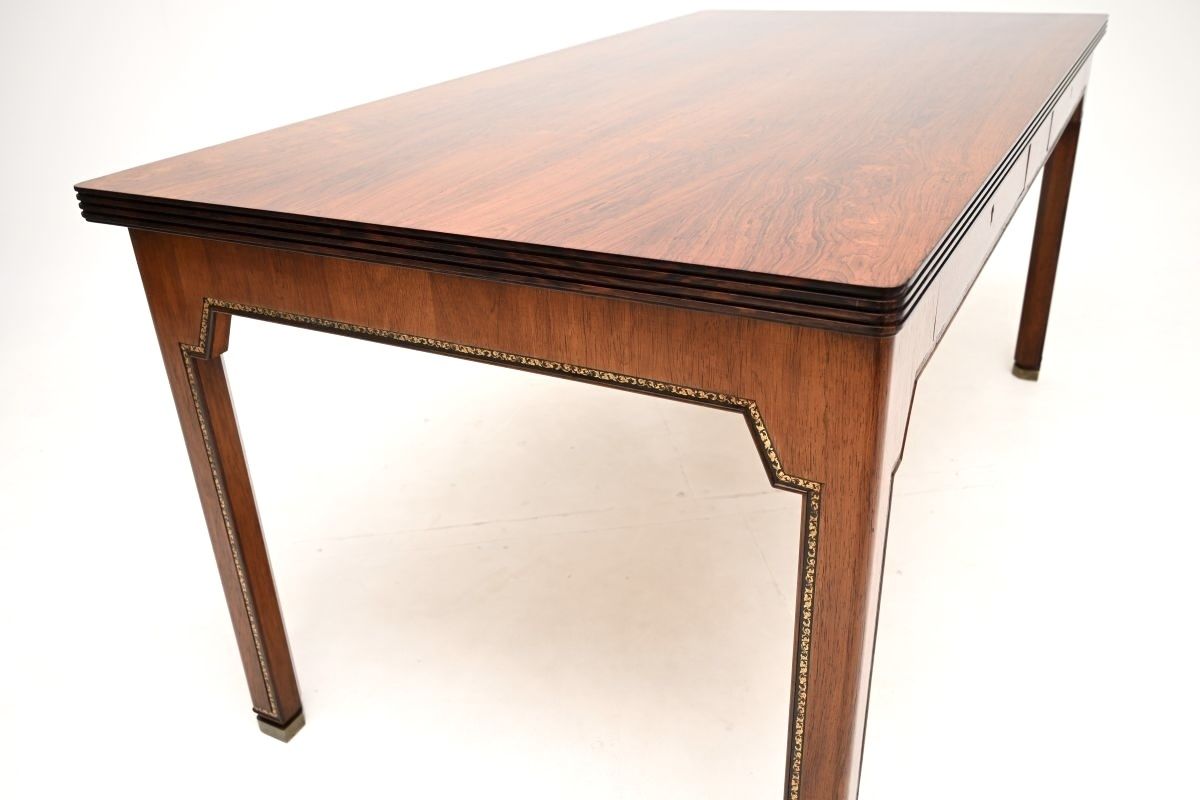 Furniture Vintage Danish Master Cabinetmaker Made Rosewood And Leather Desk photo