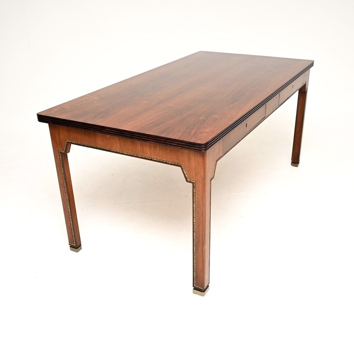photo buy Vintage Danish Master Cabinetmaker Made Rosewood And Leather Desk