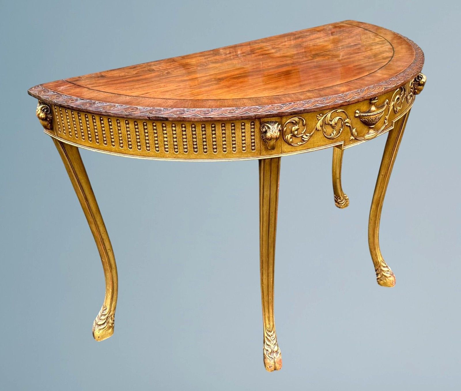 A Mahogany And Gilt Decorated Console Table In The Adams Style photo Furniture