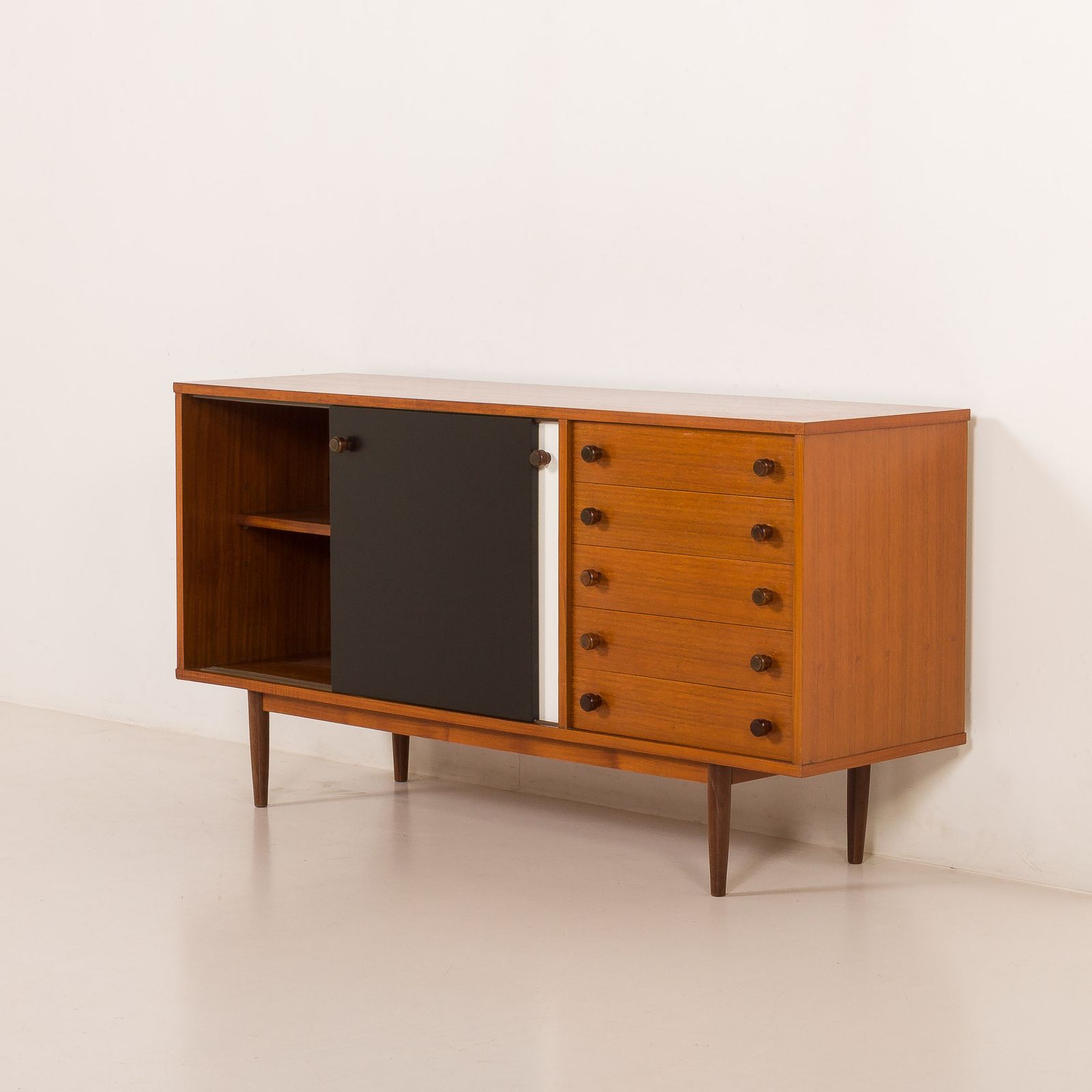 Vintage Teak Sideboard In The Style Of Charlotte Perriand, 1970s photo buy