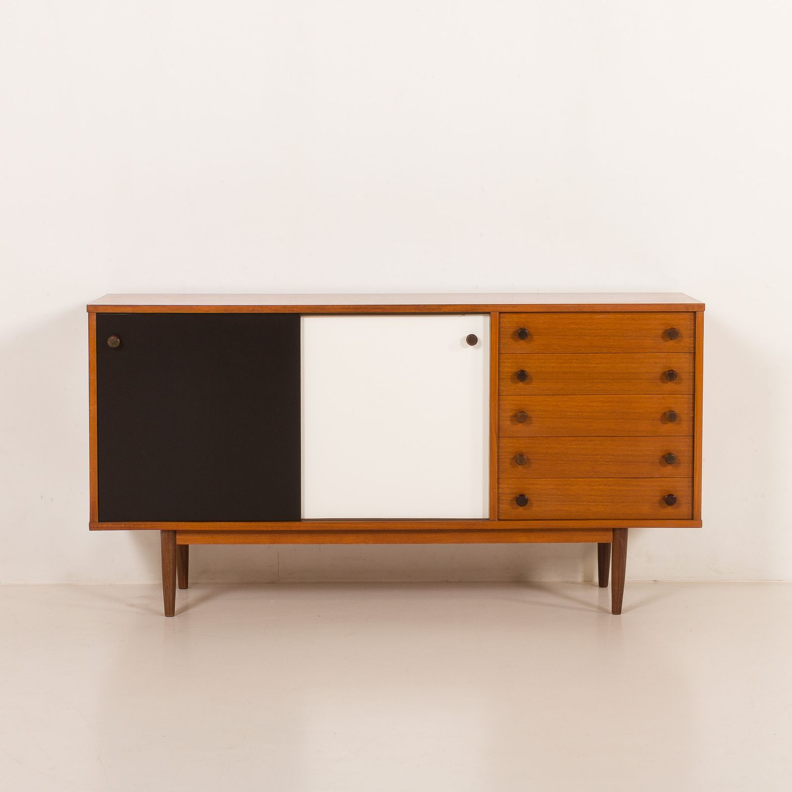 photo furniture Vintage Teak Sideboard In The Style Of Charlotte Perriand, 1970s