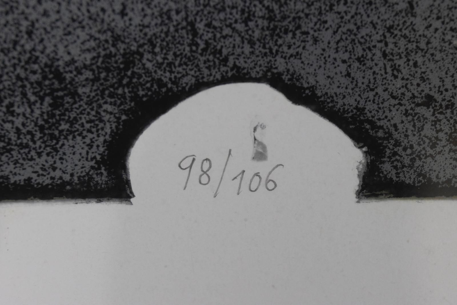 Gesigneerde Lithografie, Josef Liesler, 1995, Tsjecho Slowakije