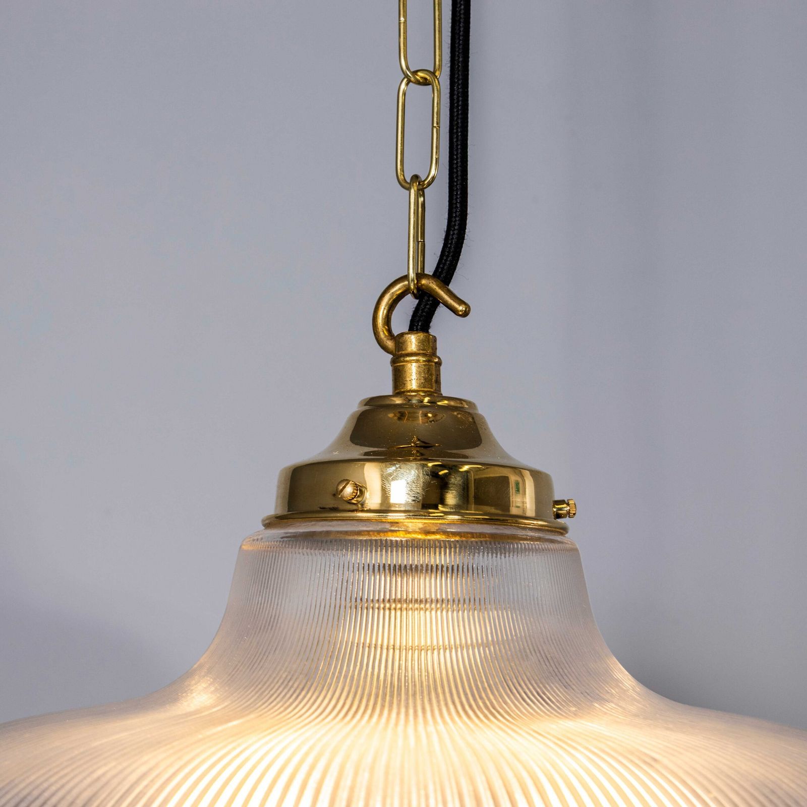 Contemporary Prismatic Glass Pendant Lamp 38cm – Extra Large photo Lighting