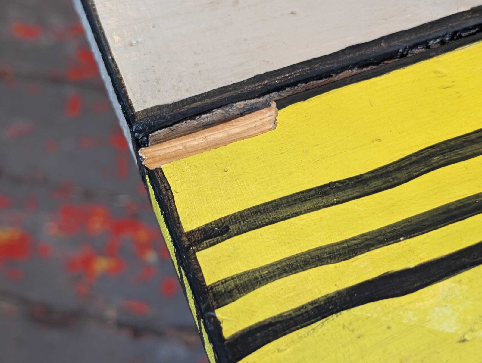 Early 21st Century 'Wrongwoods' Style Hand Painted Dining/Kitchen Table. photo Furniture