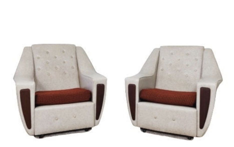Pair Of Mid Century Teak Lounge Chairs 1960s Vintage Danish Style Armchairs