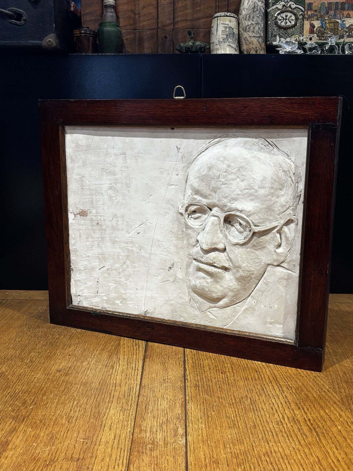 Orson Welles Original Pre Cast Plaster Plaque, By Famous Sculptor John W Mills photo vinterior