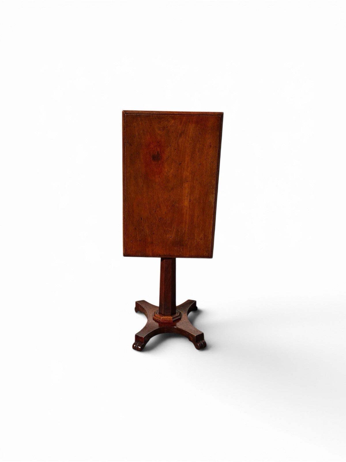 Antique William IV Mahogany Tilt Top Lamp Table/Side Table photo furniture