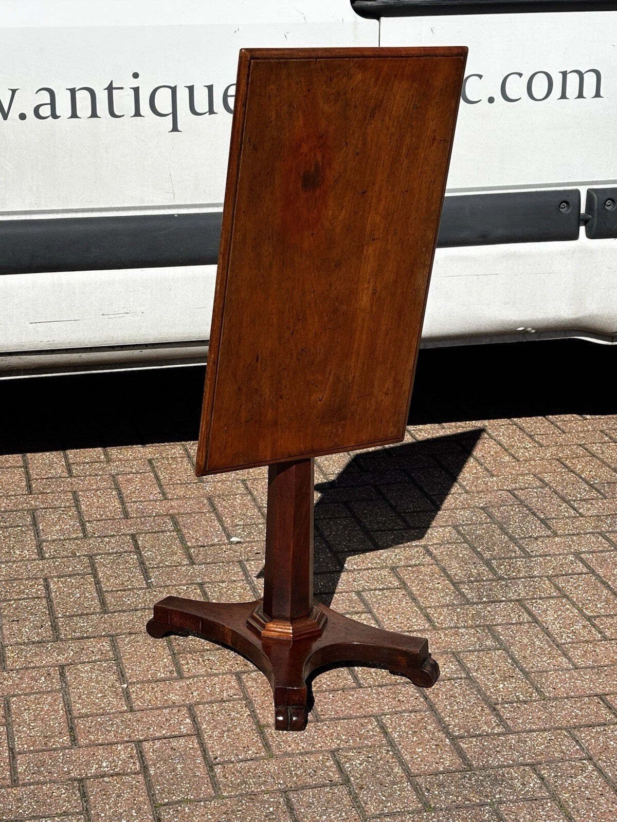 Antique William IV Mahogany Tilt Top Lamp Table/Side Table photo Furniture