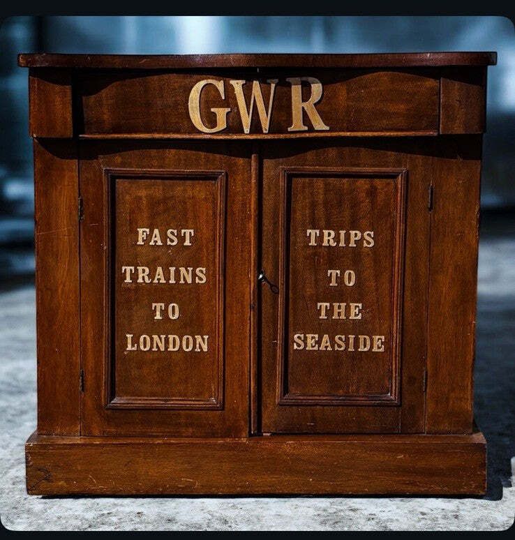 Victorian Small Cupboard, Perfect Hall Piece As Thin, Drawer And Cupboards.