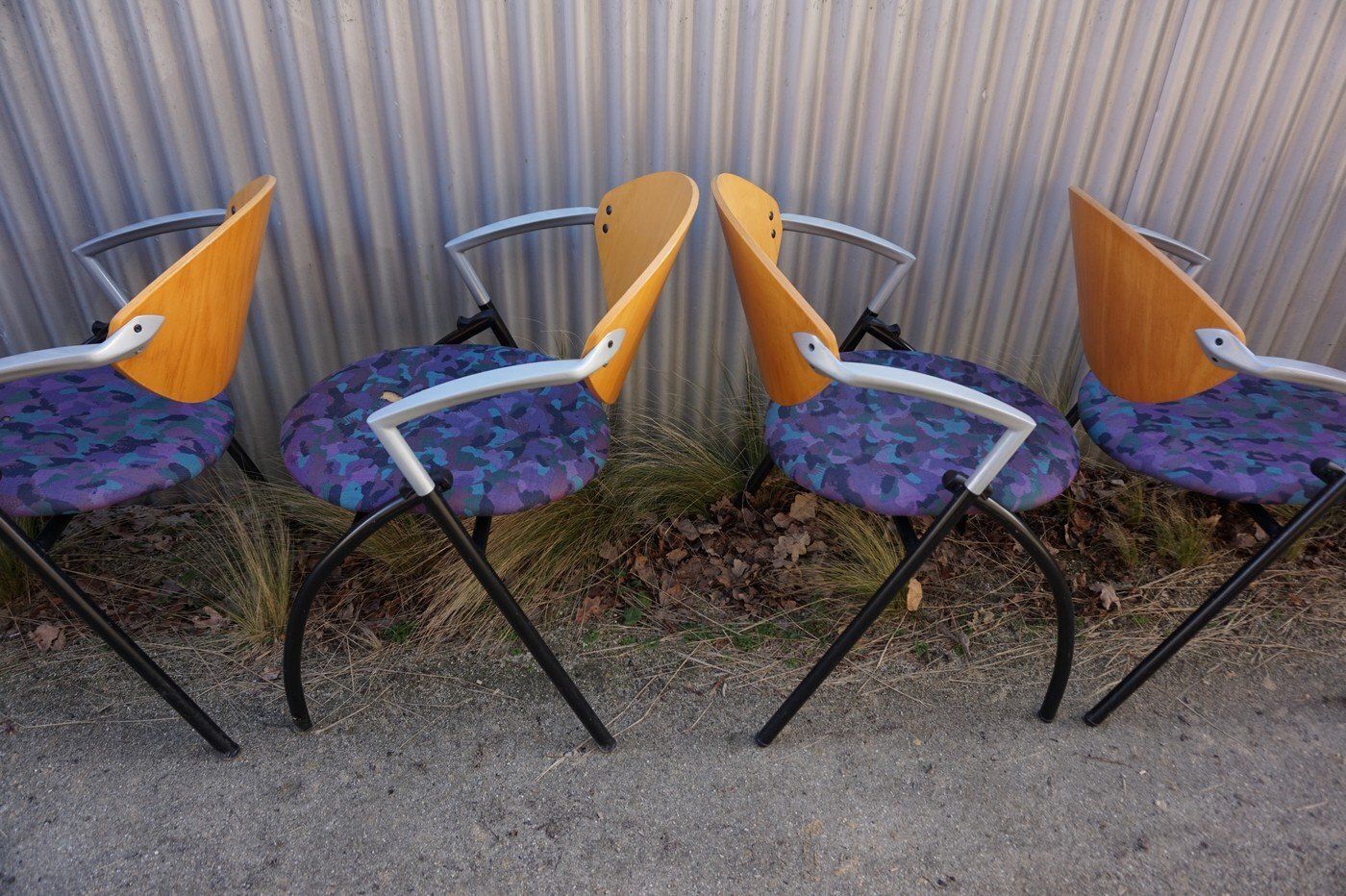 Dutch Vepa Alpine Stackable Armchairs, 1980s, Set Of 6 photo vintage