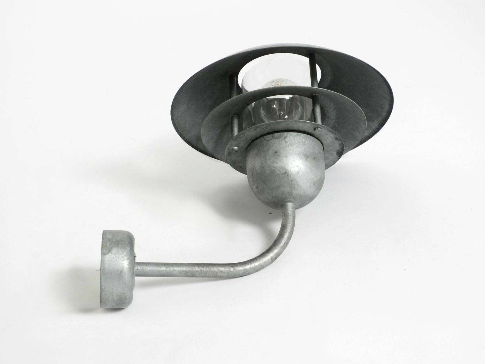 photo for sale 1990s Danish Nordlux Outdoor Lamp Made Of Galvanized Steel And Glass Shade