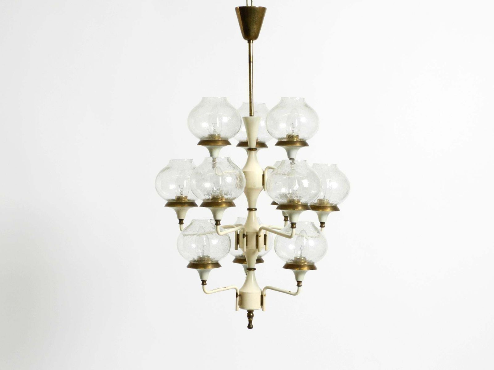 Beautiful Large 1960s Brass And Glass Tulip Ceiling Lamp By Hans Agne Jakobsson photo furniture