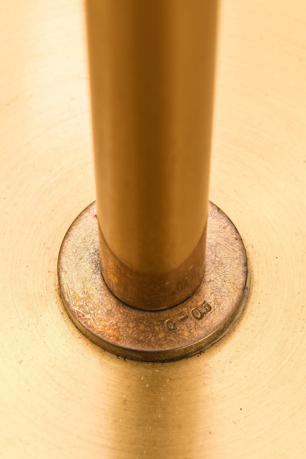 Floor Lamp In Brass And Glass By Bergboms, 1950s photo vinterior