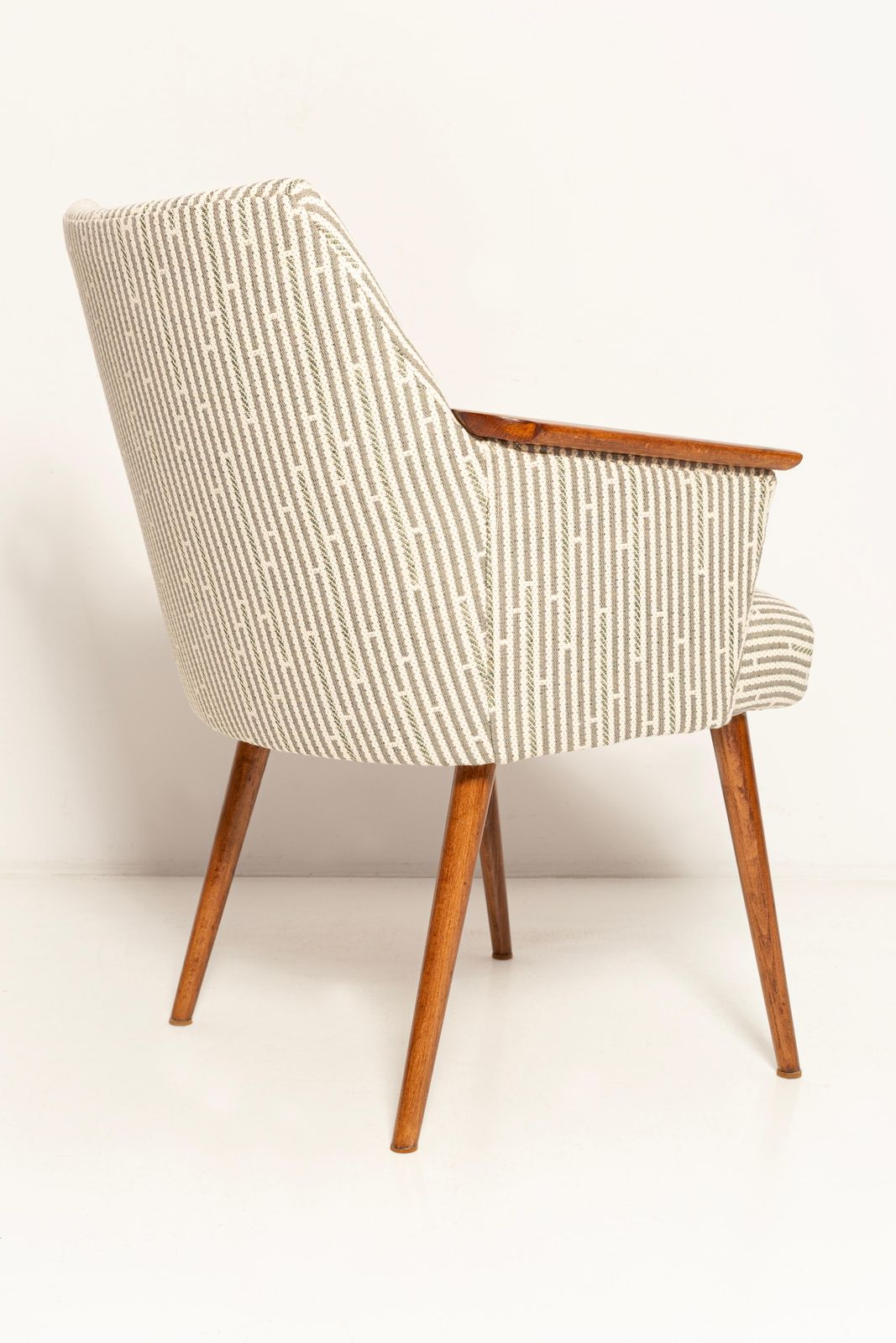 Mid Century Modern White Beige And Gray Chair, 1960s, Germany photo 1501.0