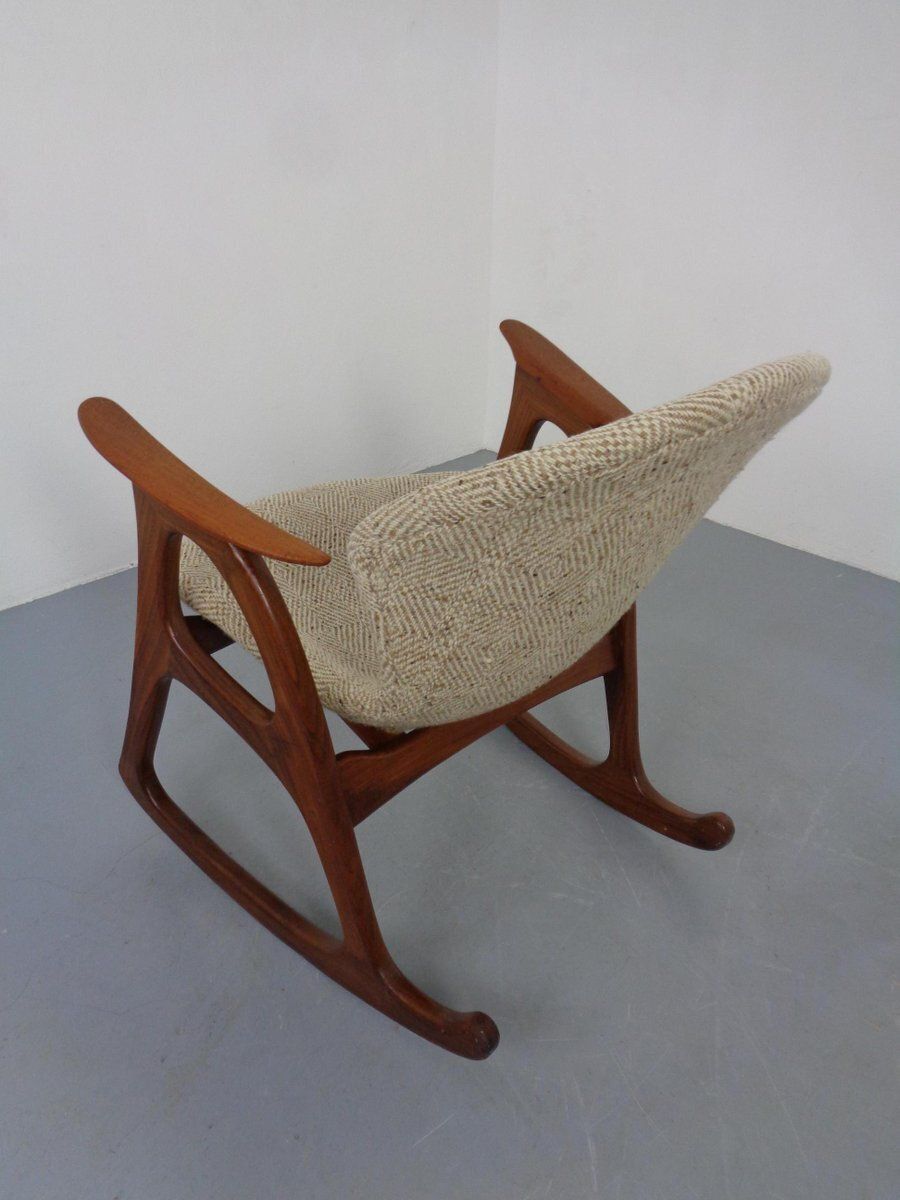 photo furniture Teak Rocking Chair By Aage Christiansen For Erhardsen & Andersen, Denmark, 1960s