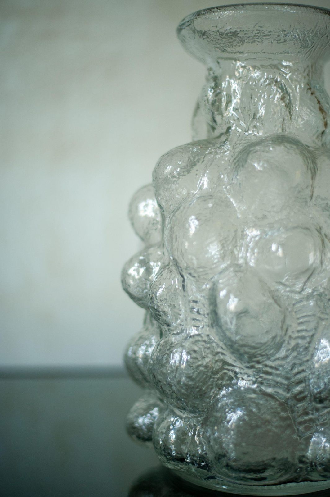 Bubble Glass Vase By Pavel Pánek   1970s photo Home Decor