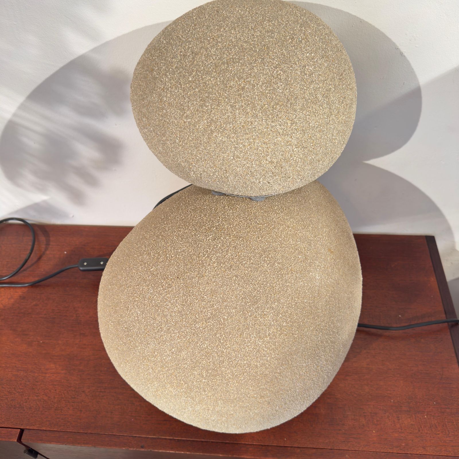 1811.0 Vintage Set Of Two "Moon Rock" Floor Lamps Designed By Andre Cazenave, 1970s photo