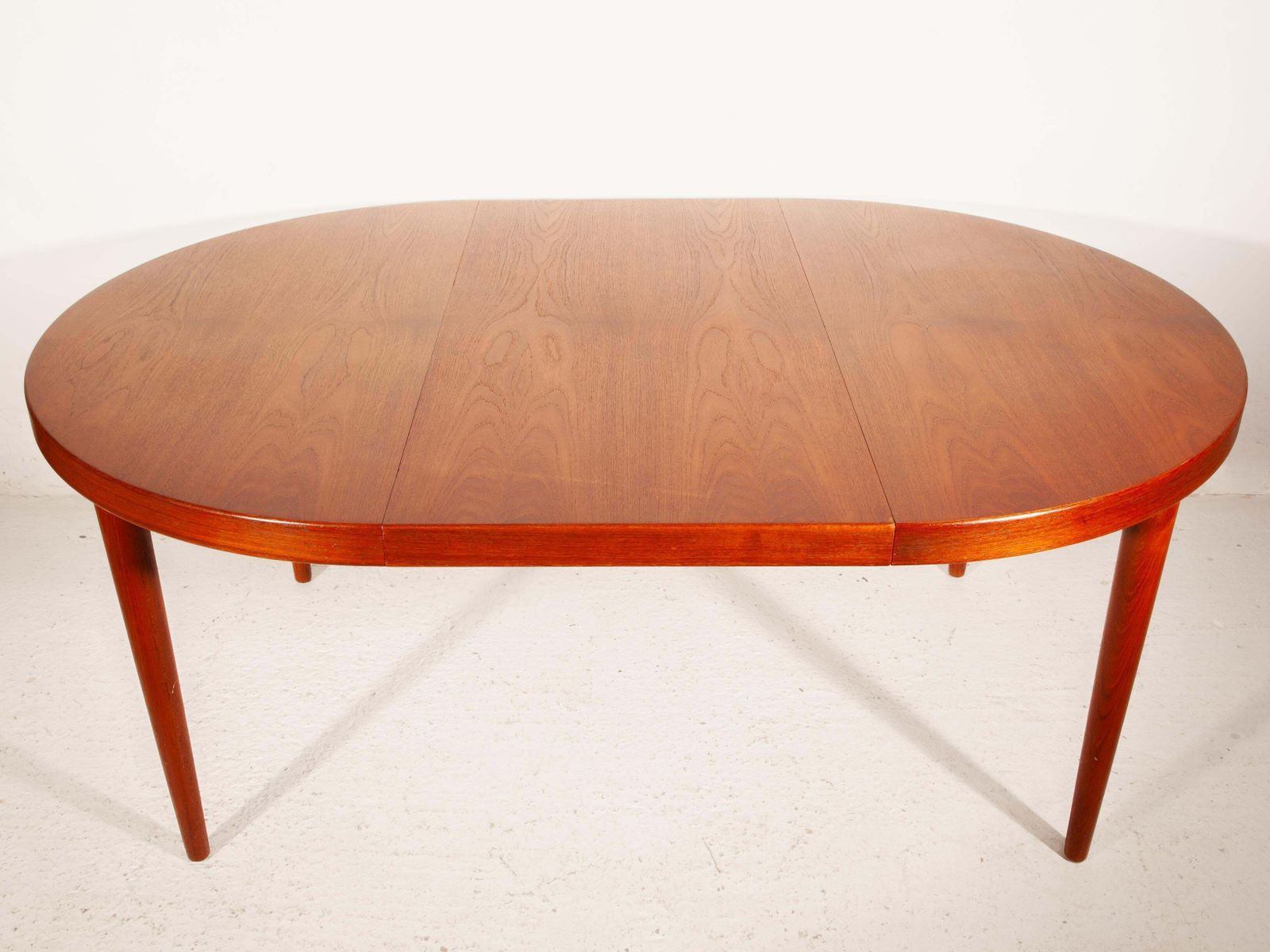 Midcentury Scandinavian Design Teak Round Extendable Table By Kai Kristiansen photo buy