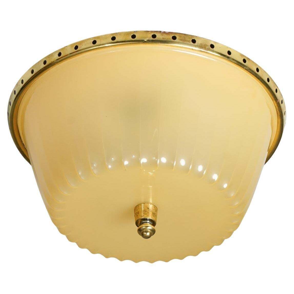 Scandinavian Modern Model 71 137 Flush Mount, Lisa Johansson Pape, Orno Oy