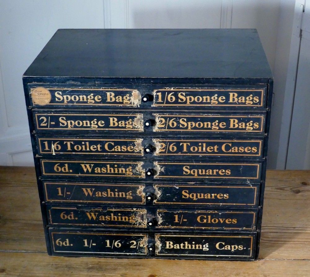 19th Century Chemist Shop Drawers, 7 Drawer Pharmacists Cabinet photo 1440.0