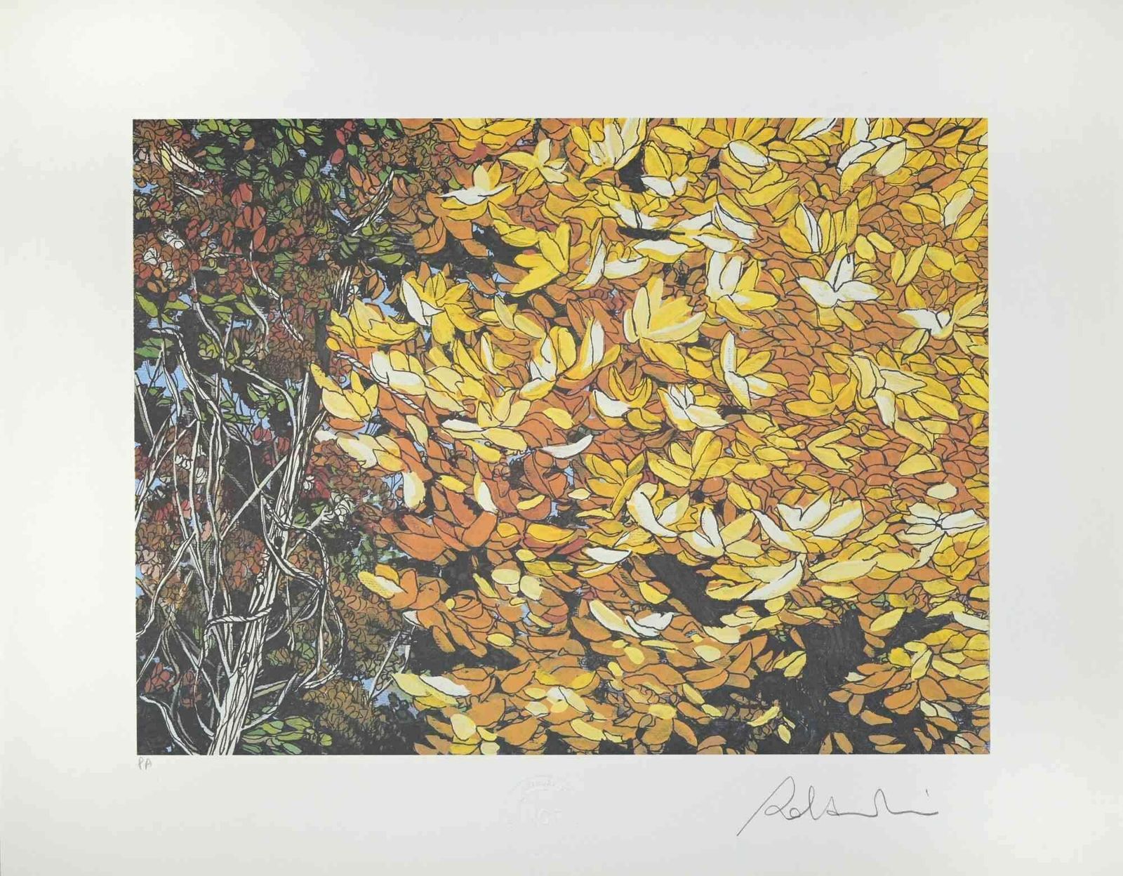 Rolandi (Maurizio Coccia)landscapes Of Autumn   Screen Print By Rolandi   1980s1980