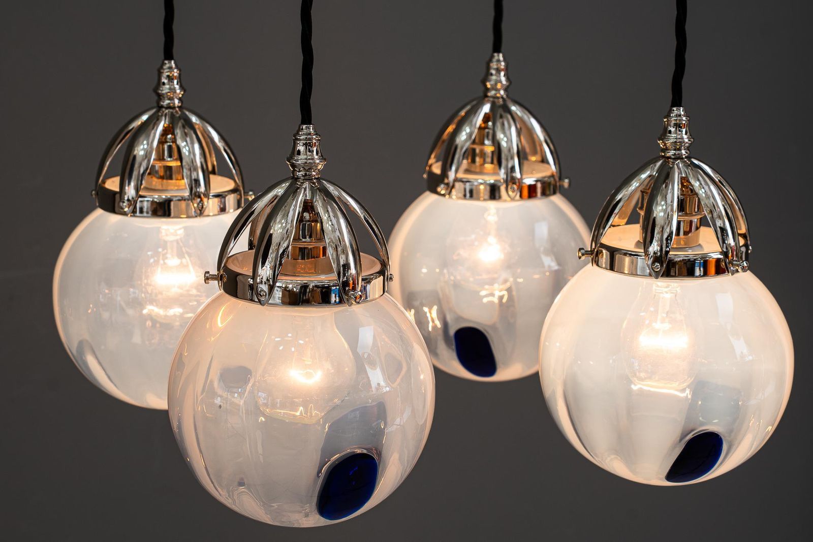 photo vinterior Koloman Moser Attributed To Bakalowits & Sohne "Secession" Chandelier Ca. 1903