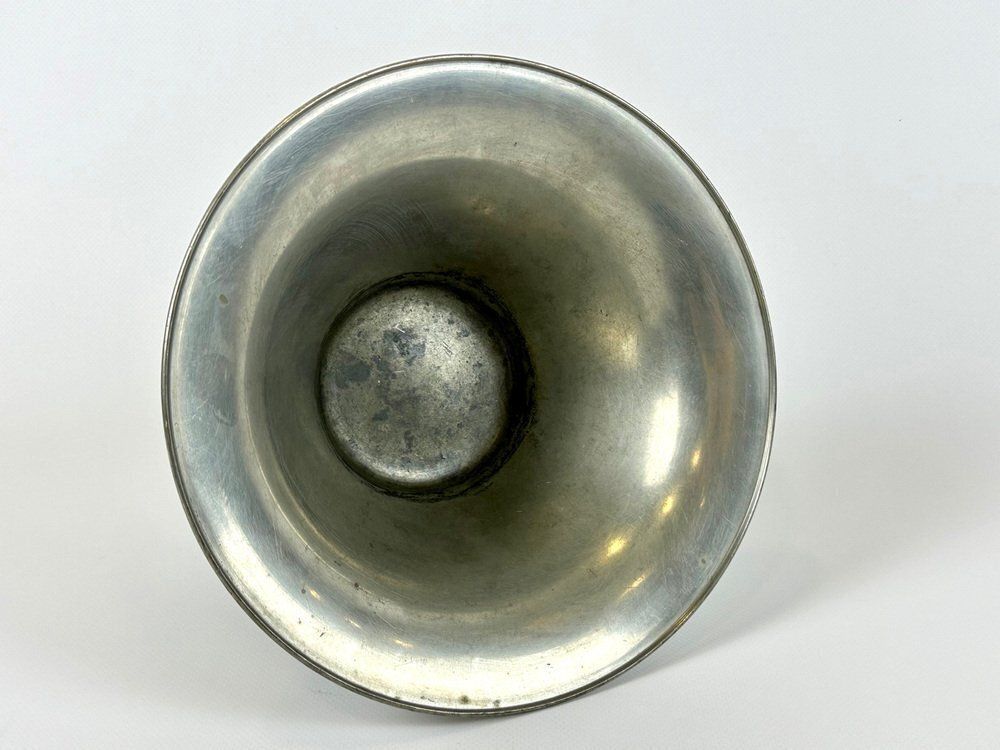 Swedish Art Deco Pewter Bowl By Edvin Ollers For Schreuder & Olsson, 1944 photo for sale