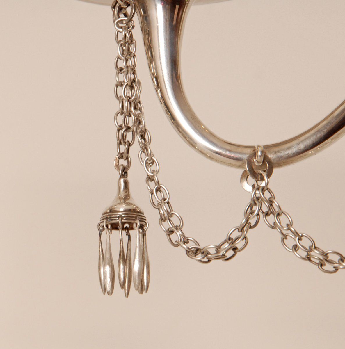 Antique Empire Sterling Silver Candleholders, 1853, Set Of 2 photo Home Decor