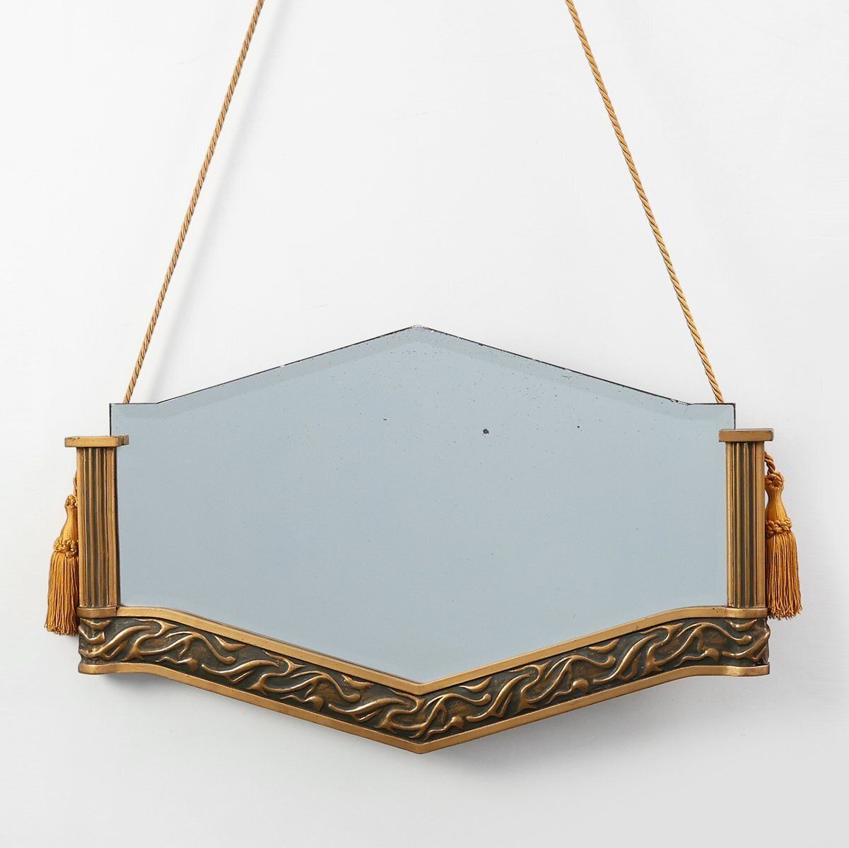 Art Deco Mirror In Gilt Wood, Belgium, 1920s
