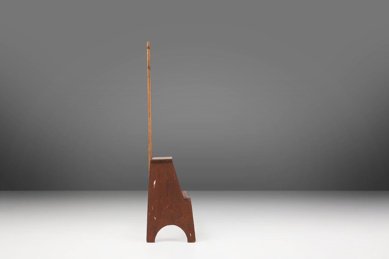 Industrial Wooden Stepladder, France, 1900s photo vinterior