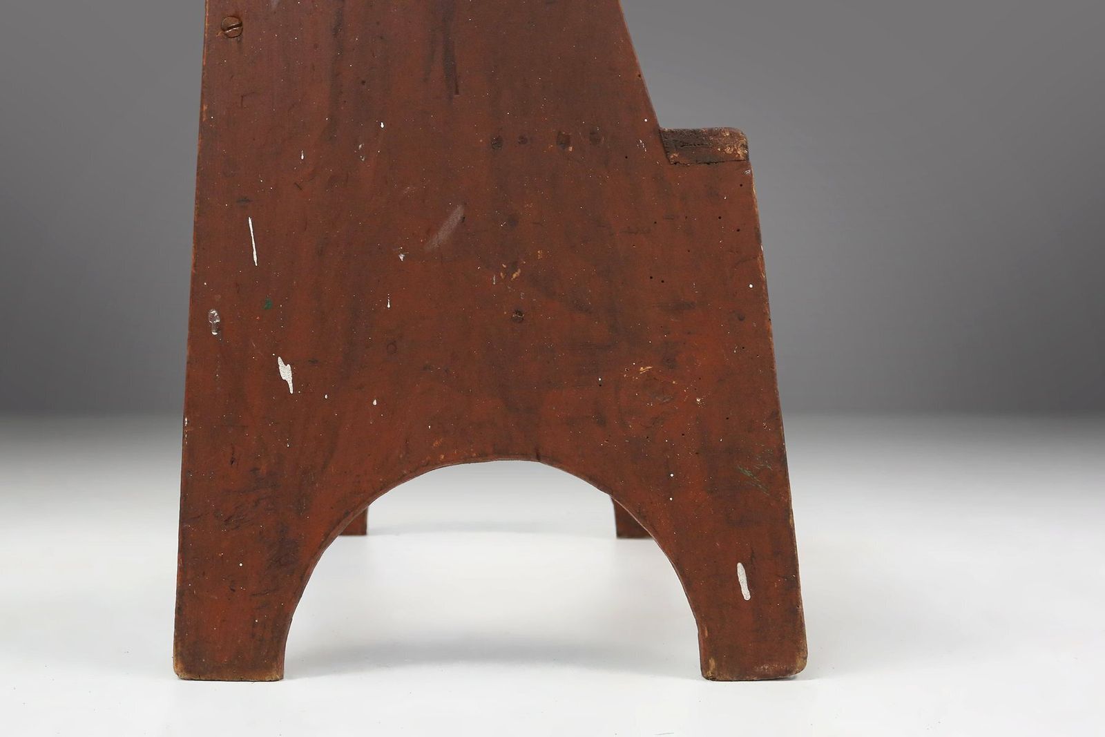 photo for sale Industrial Wooden Stepladder, France, 1900s