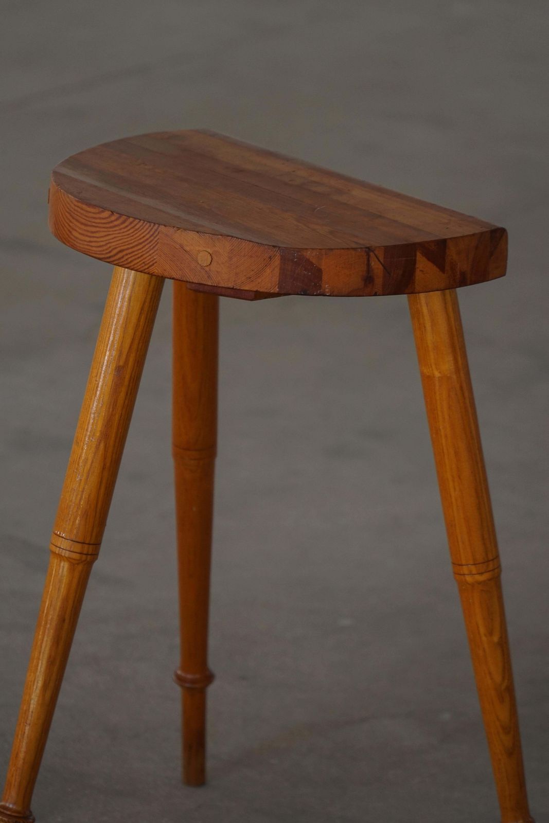 photo buy Tripod Bar Stools In Solid Pine, By A Danish Cabinetmaker, Mid Century, 1960s