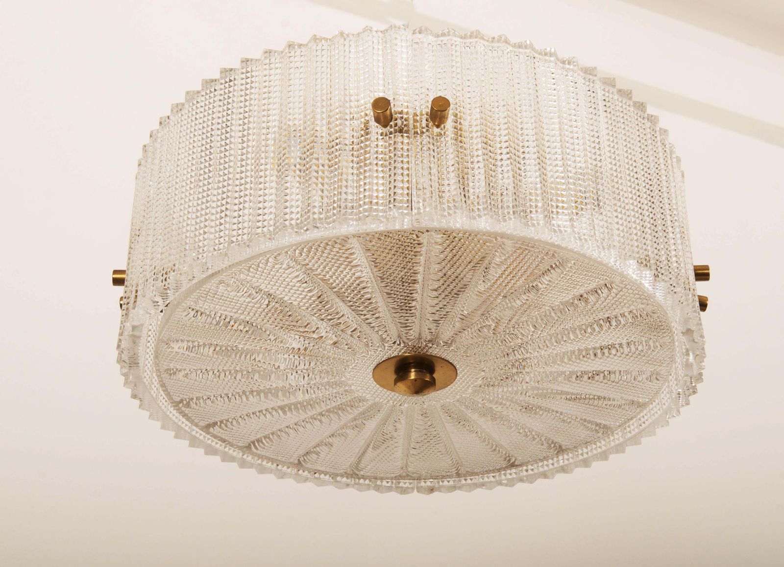 Brass And Glass Pendant By Carl Fagerlund For Orrefors photo for sale