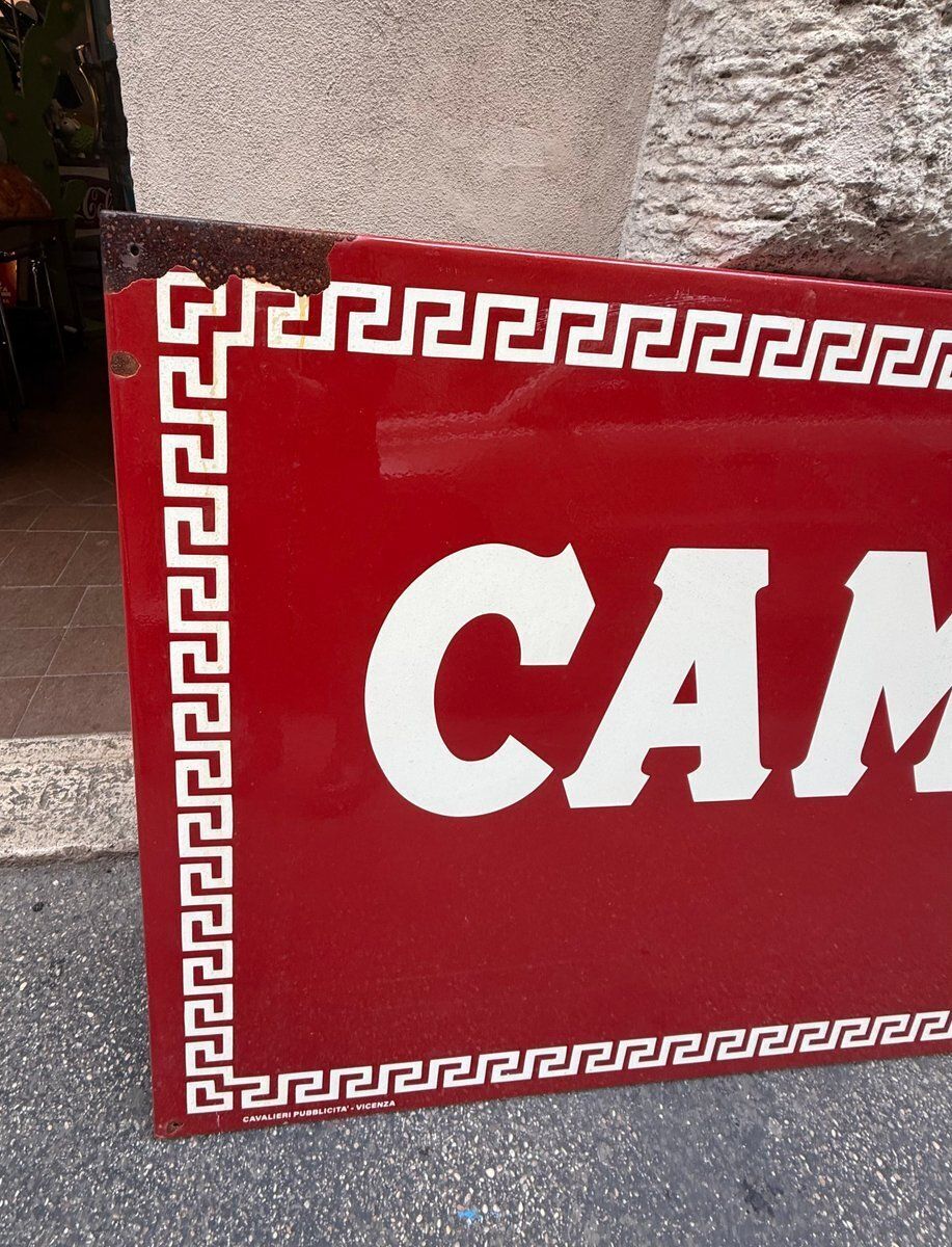 Campari Soda Sign In Enameled Metal, 1960s photo 2438.0