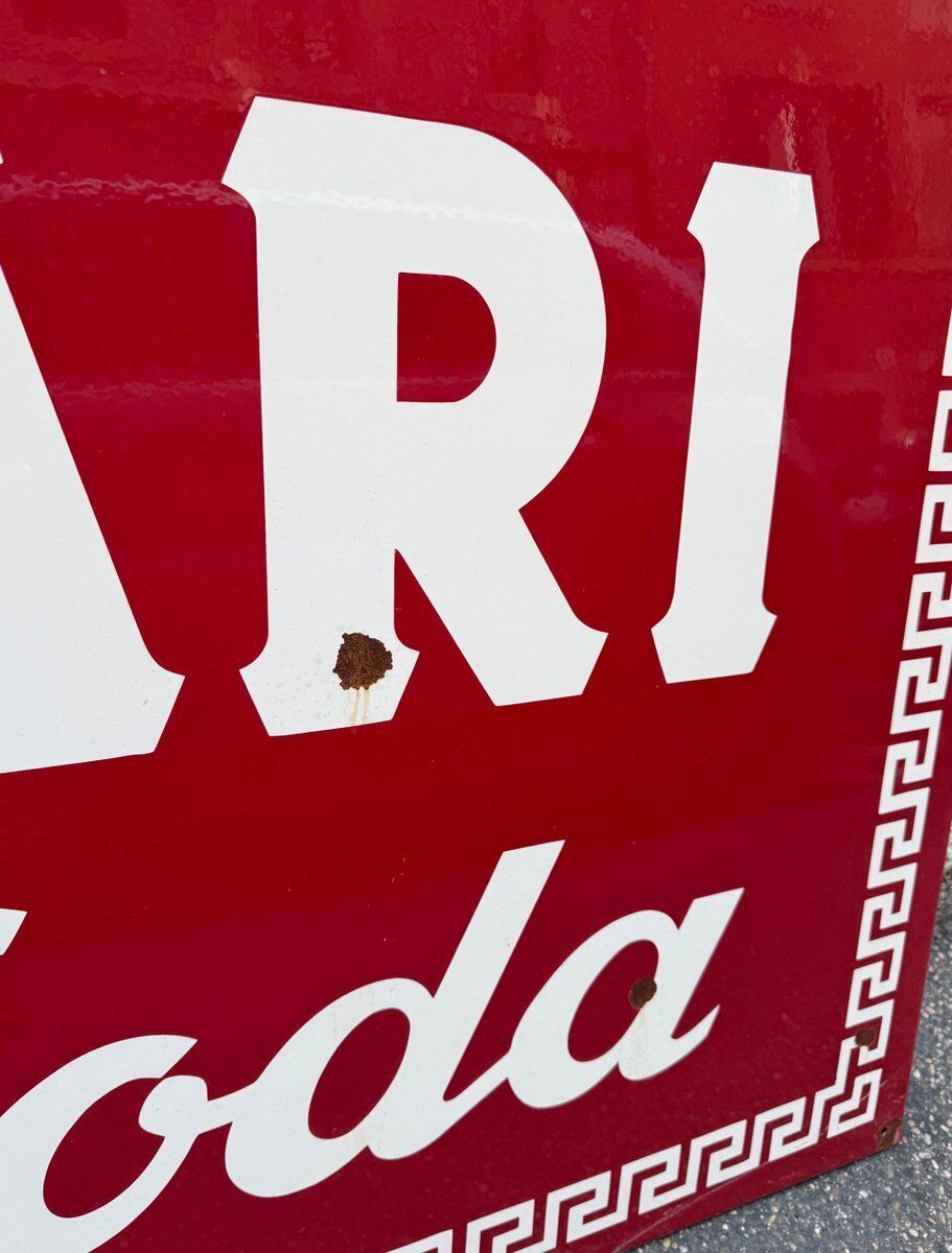 Campari Soda Sign In Enameled Metal, 1960s photo vinterior