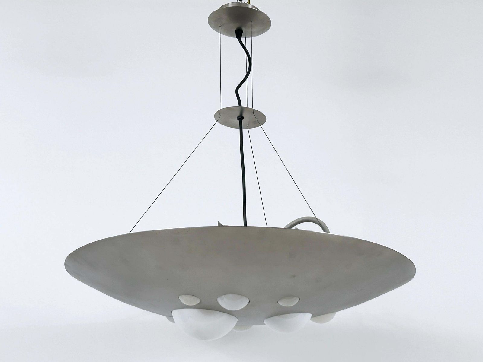 Rare Chandelier Or Pendant Lamp 1840 Lochschale By Vest Leuchten Austria 1980s photo 7520.0