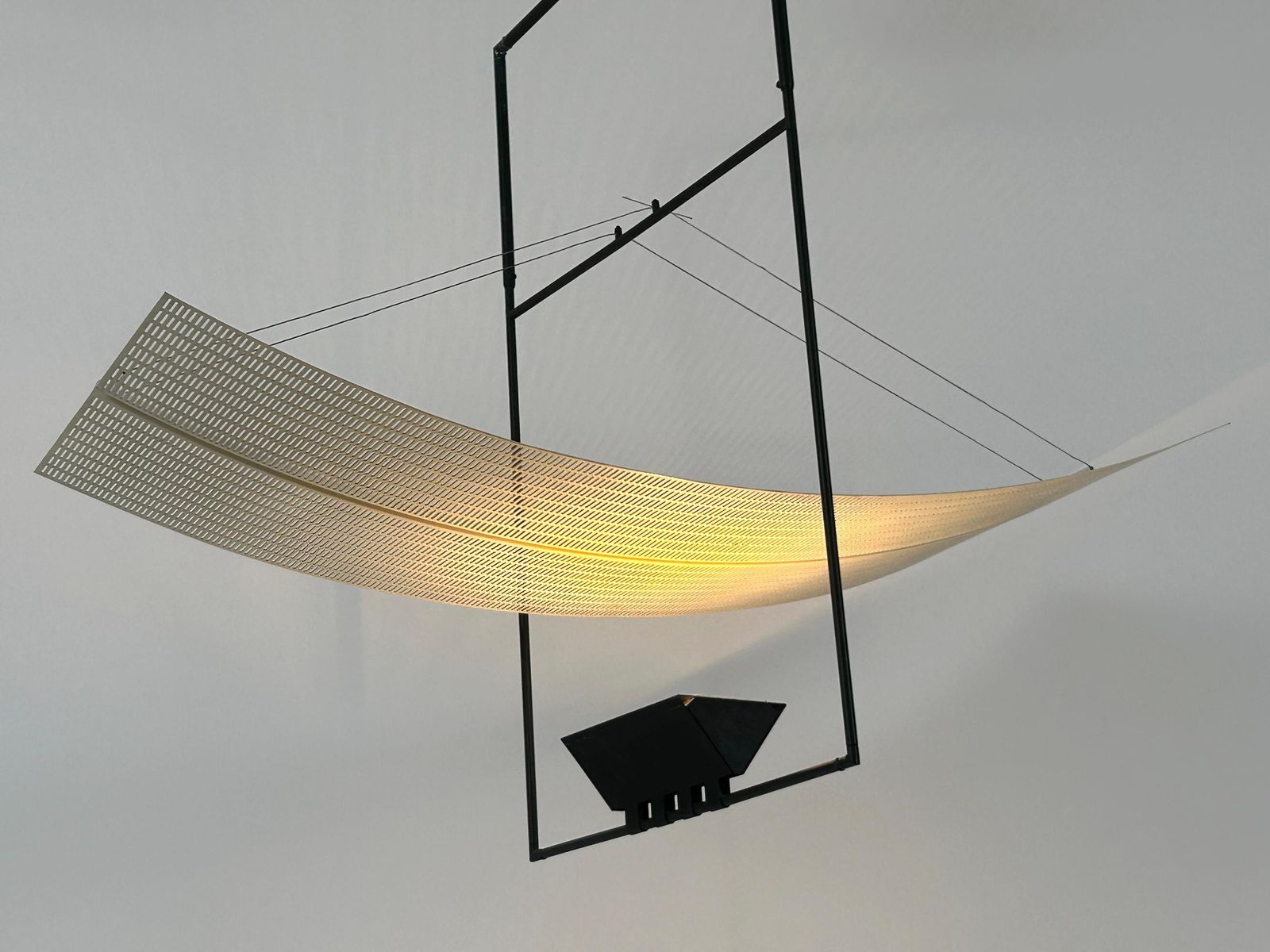 Rare Mario Botta Zefiro Chandelier Or Pendant Lamp For Artemide Italy 1980s photo vinterior