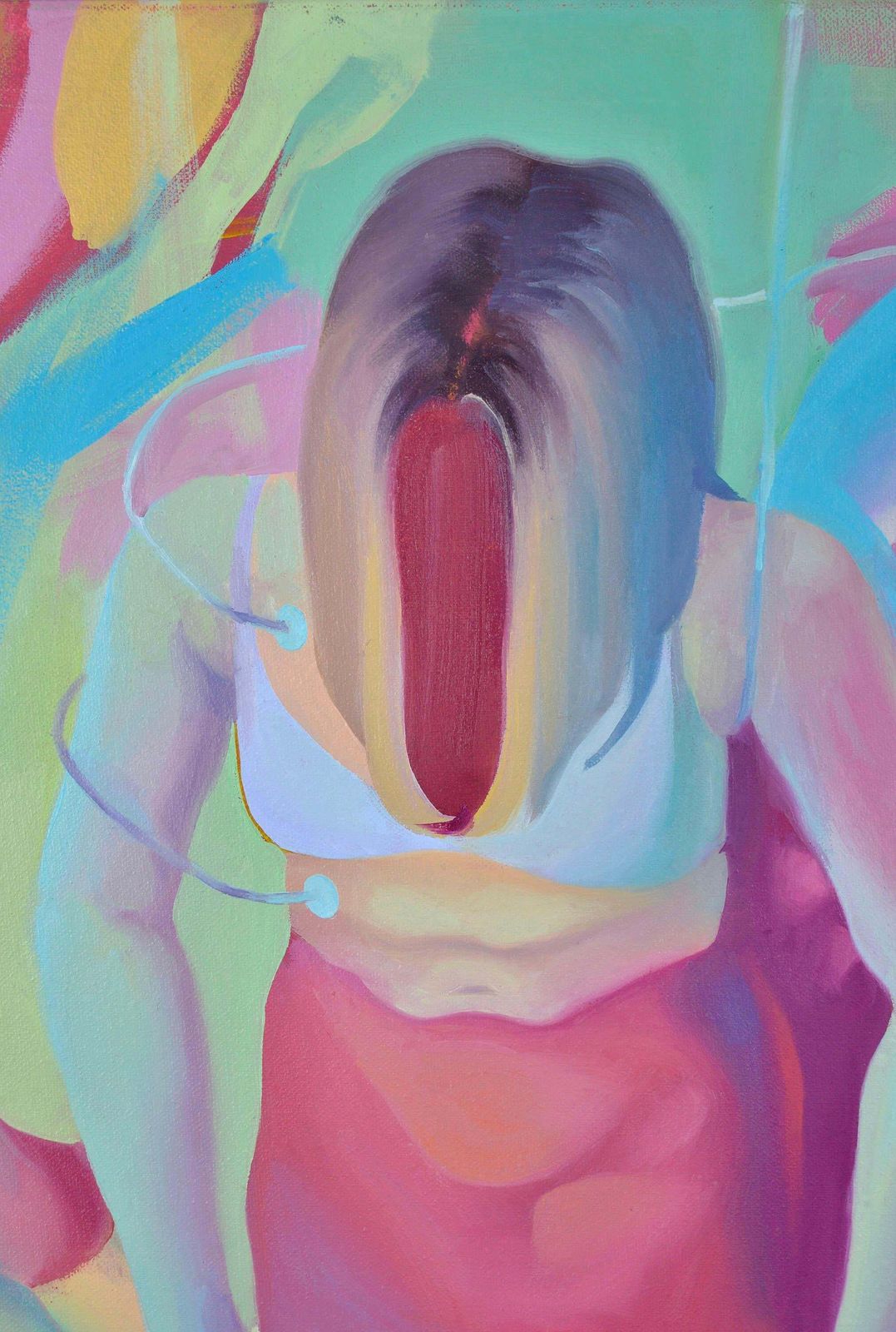 Herta Balodefainting, By Herta Balode. 2023. Oil On Canvas. 65x90 Cm. Signed2023 photo furniture