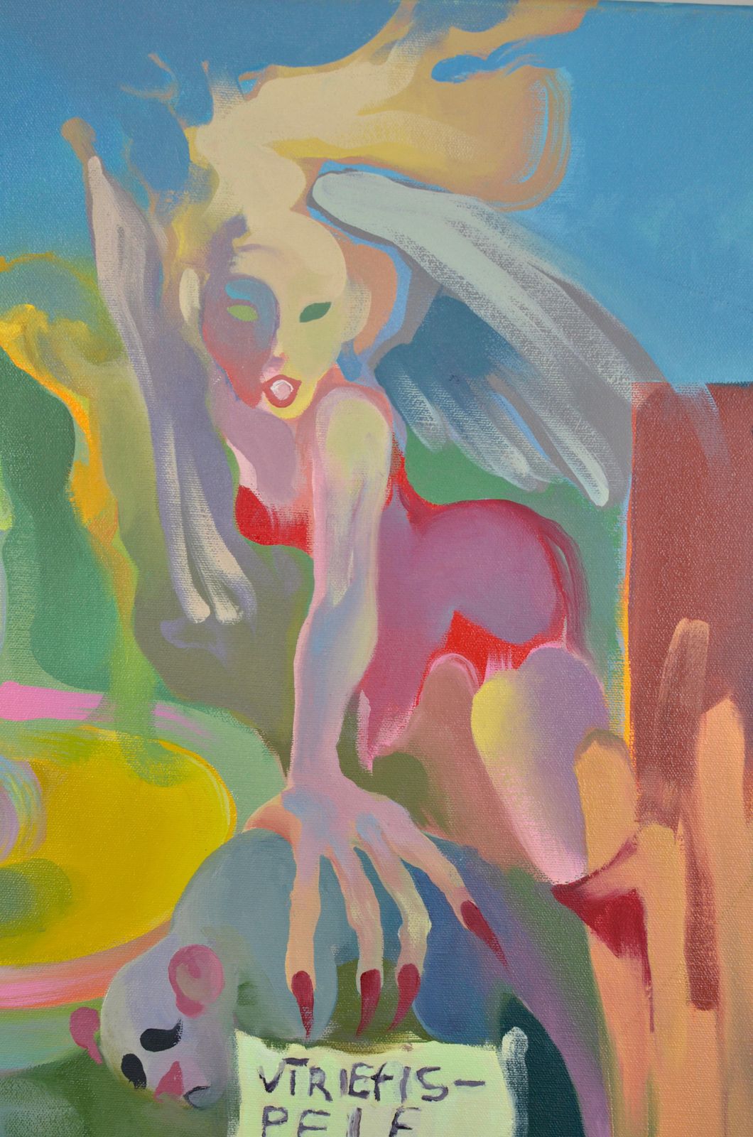 Herta Balodezoo Of Men, By Herta Balode. 2025. Oil On Canvas. 60x120 Cm. Unsigned2025 photo for sale