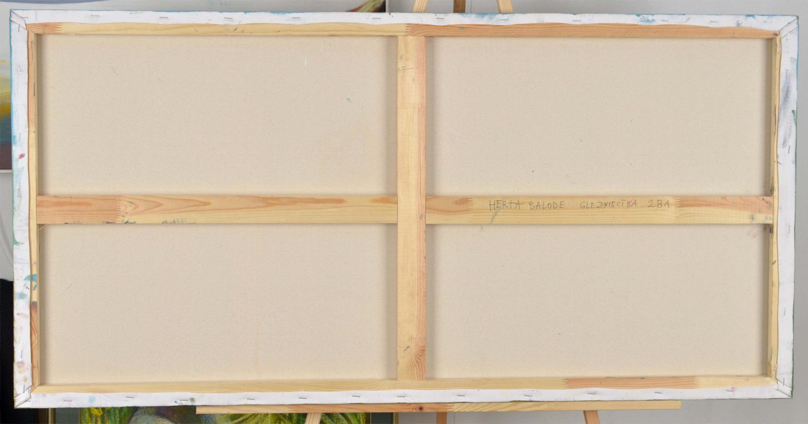 Herta Balodezoo Of Men, By Herta Balode. 2025. Oil On Canvas. 60x120 Cm. Unsigned2025 photo vinterior