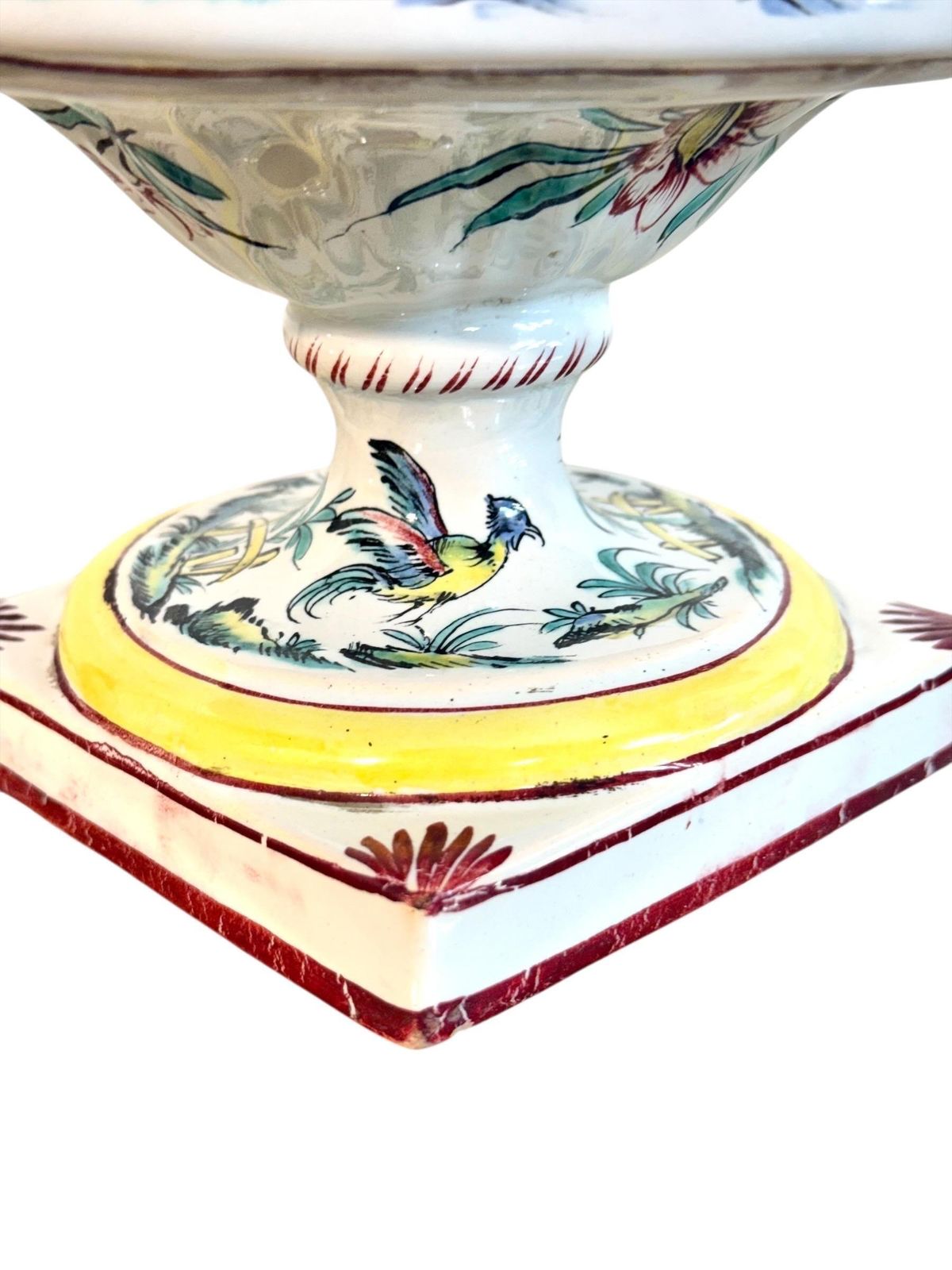 Pair Of French Faience Hand Painted Chinoiserie Urns, 19th Century photo 1132.0