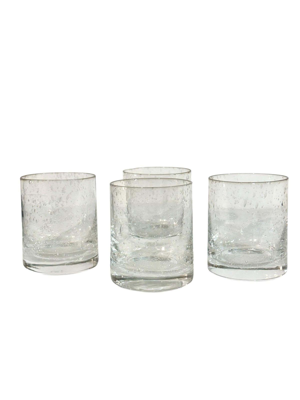 photo for sale Set Of Four Biot Bubble Glass Tumblers, France 20th Century