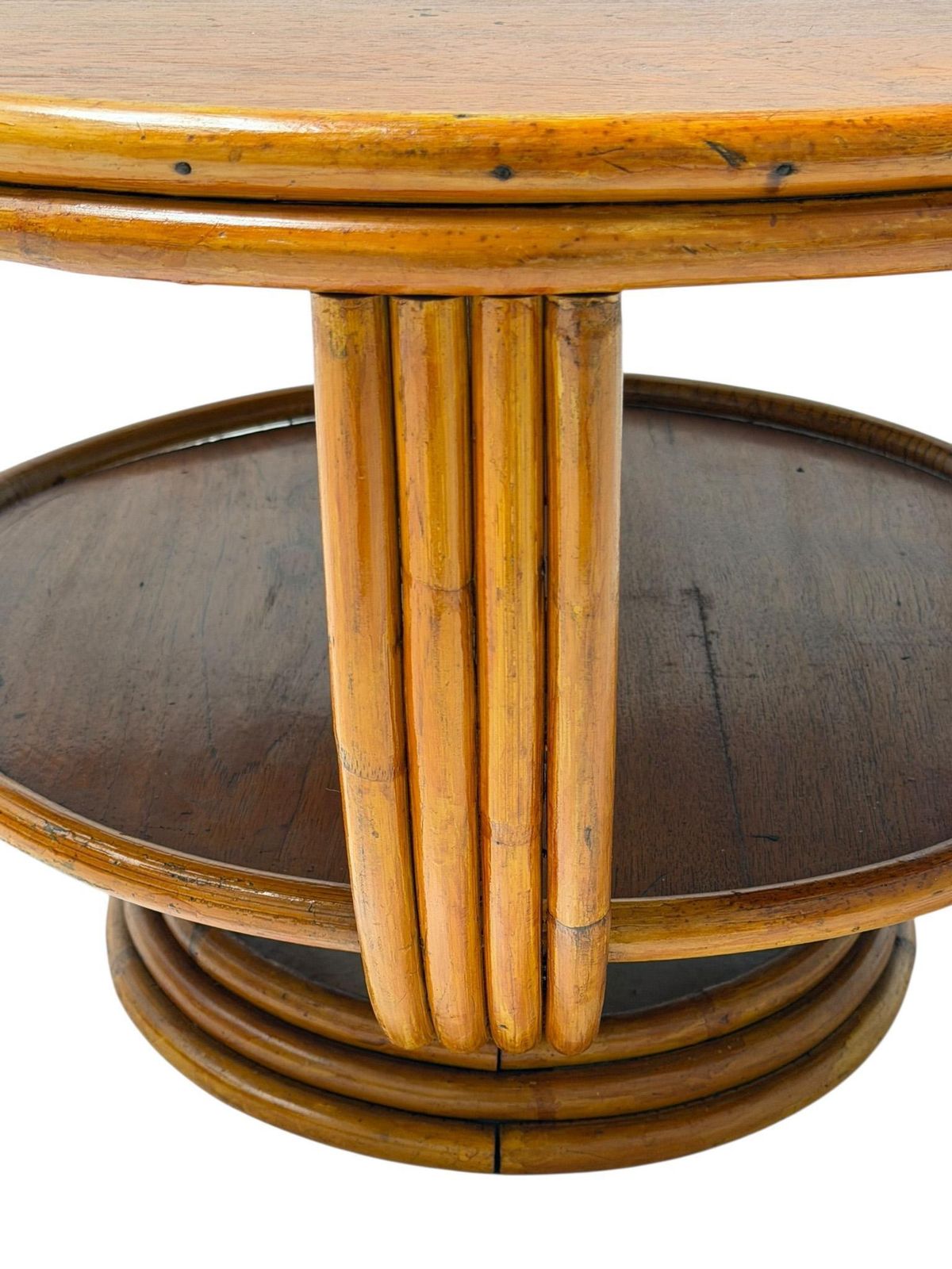 Mid Century Modern Two Tier Side Table In The Style Of Paul Frankl, 1950s photo Furniture