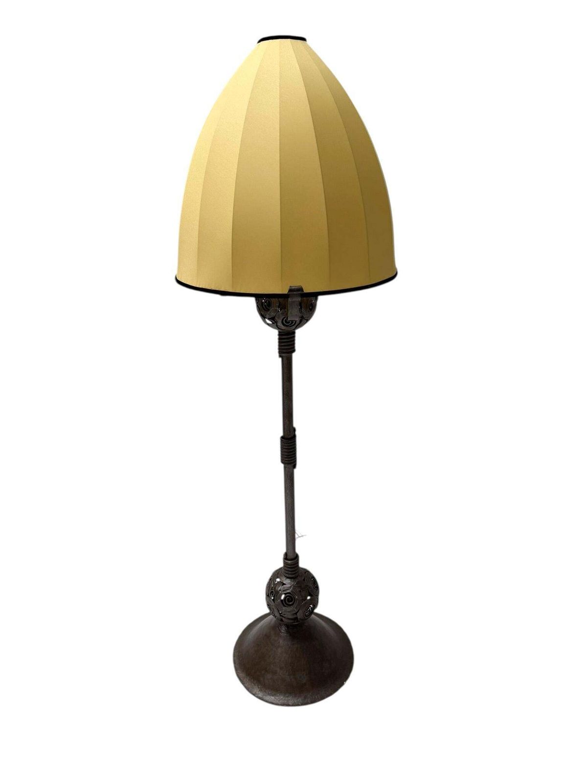 Art Deco Amsterdamse School Floor Lamp By Amsterdamsche Kunstsmederij, 1920s photo furniture