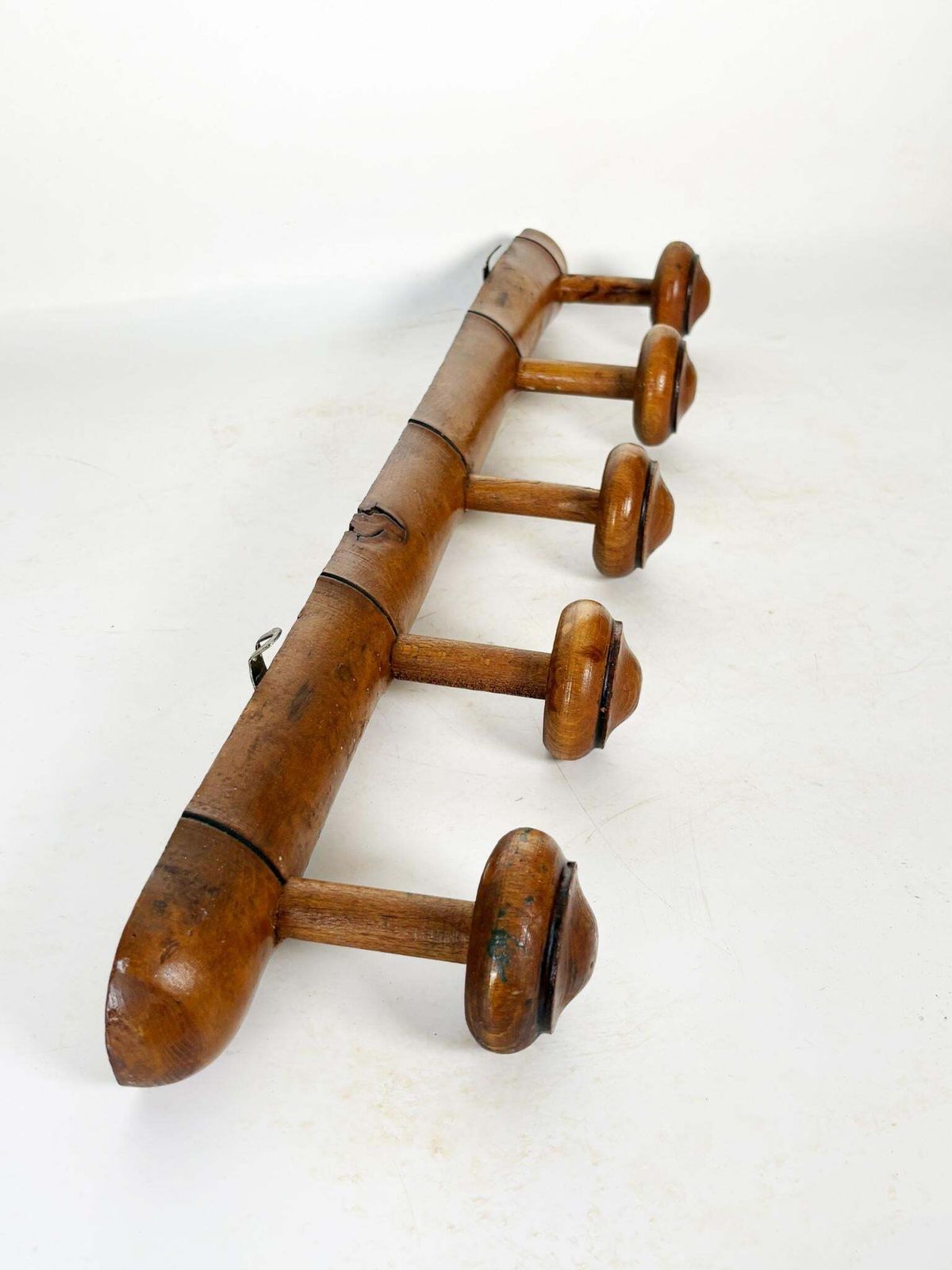 Wooden Coat Rack, France, 1940 photo Furniture