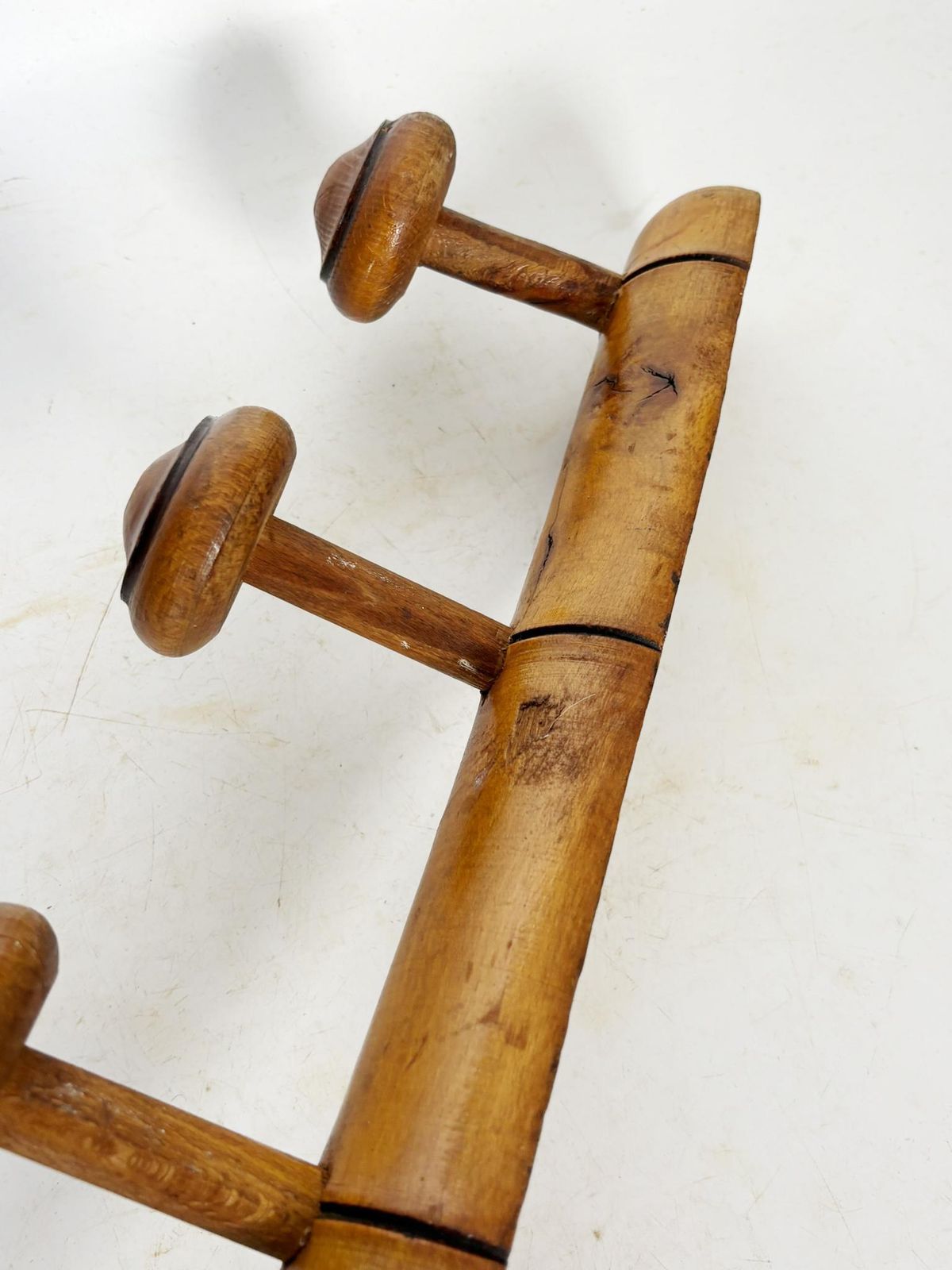 Wooden Coat Rack, France, 1940 photo vintage