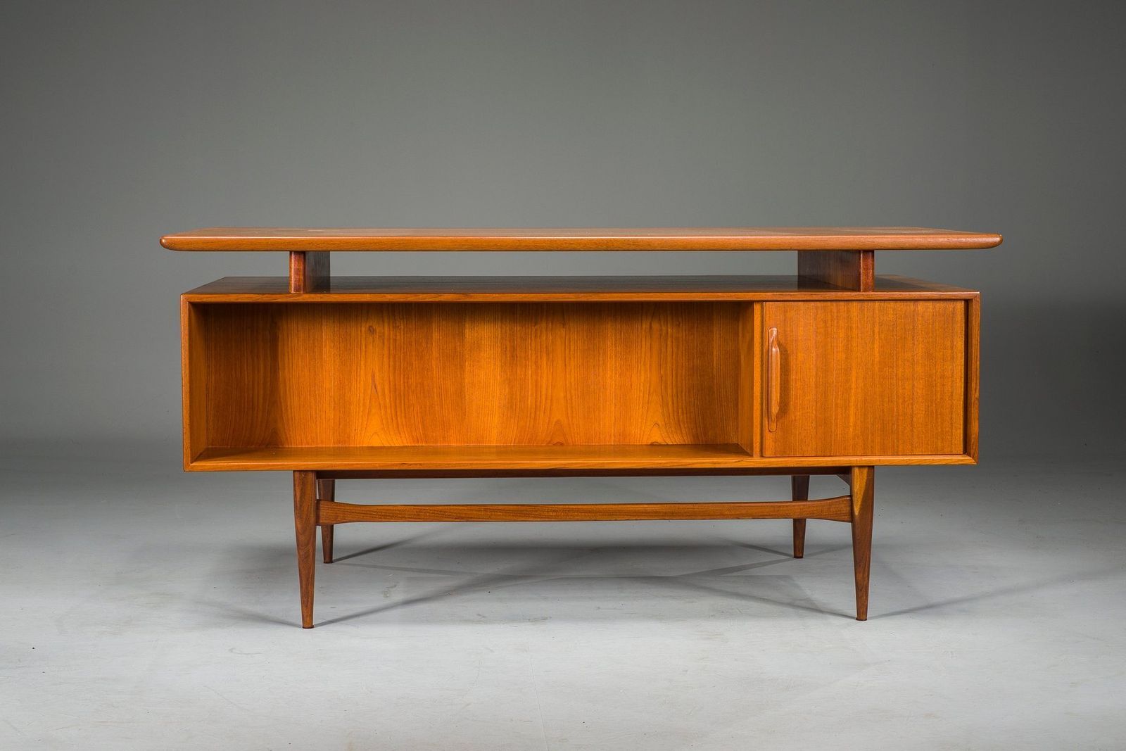 photo vinterior Model Rt200 Desk In Teak By Heinrich Riestenpatt, Germany, 1960s