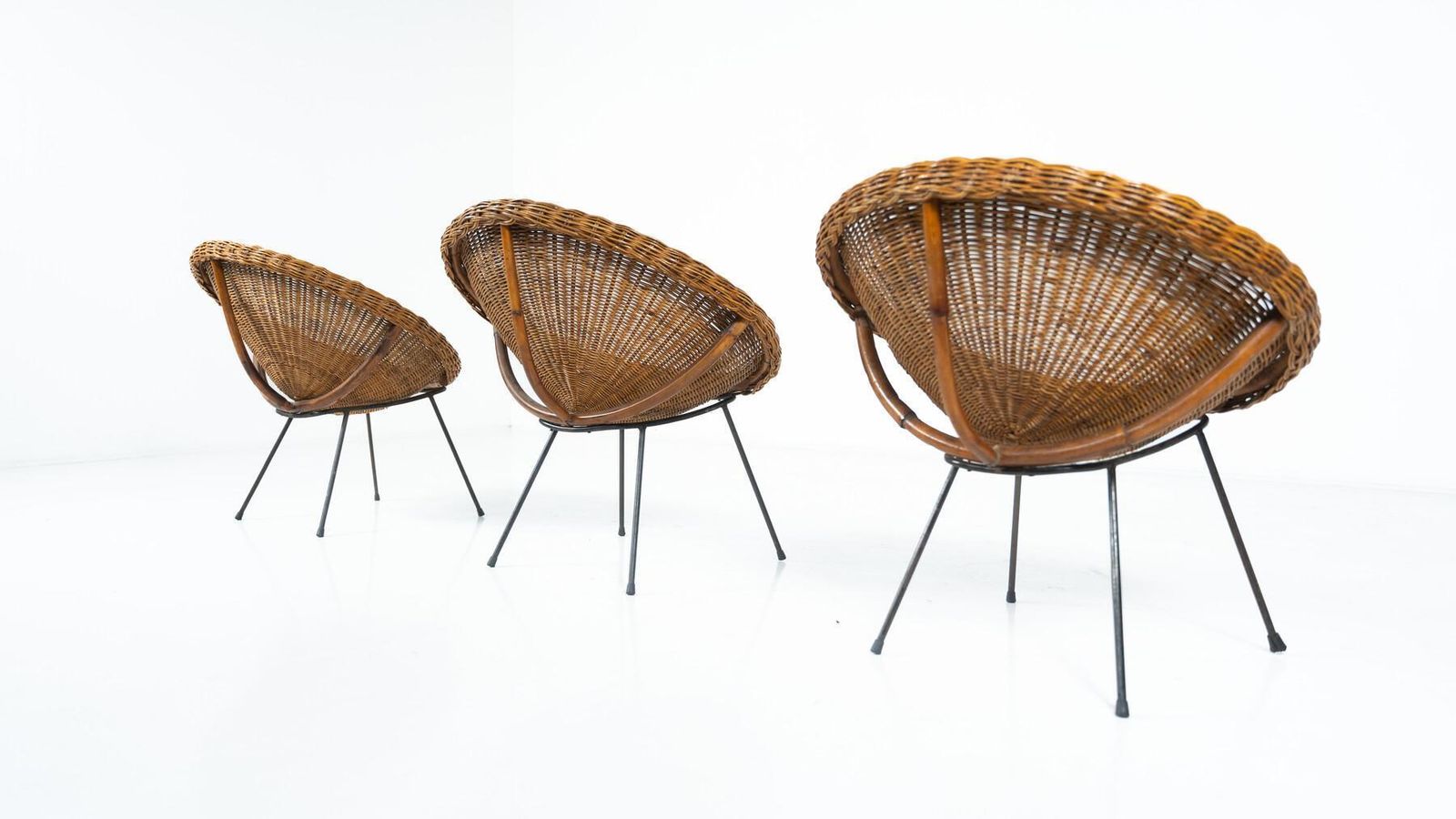 Mid Century Rattan Armchair   3 Available photo vinterior