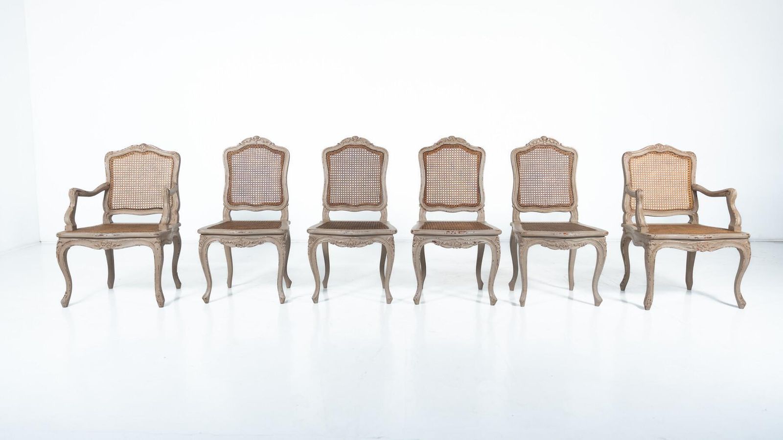 Set Of 4 Chairs And 2 Armchairs, Louis XV Style, Belgium photo furniture