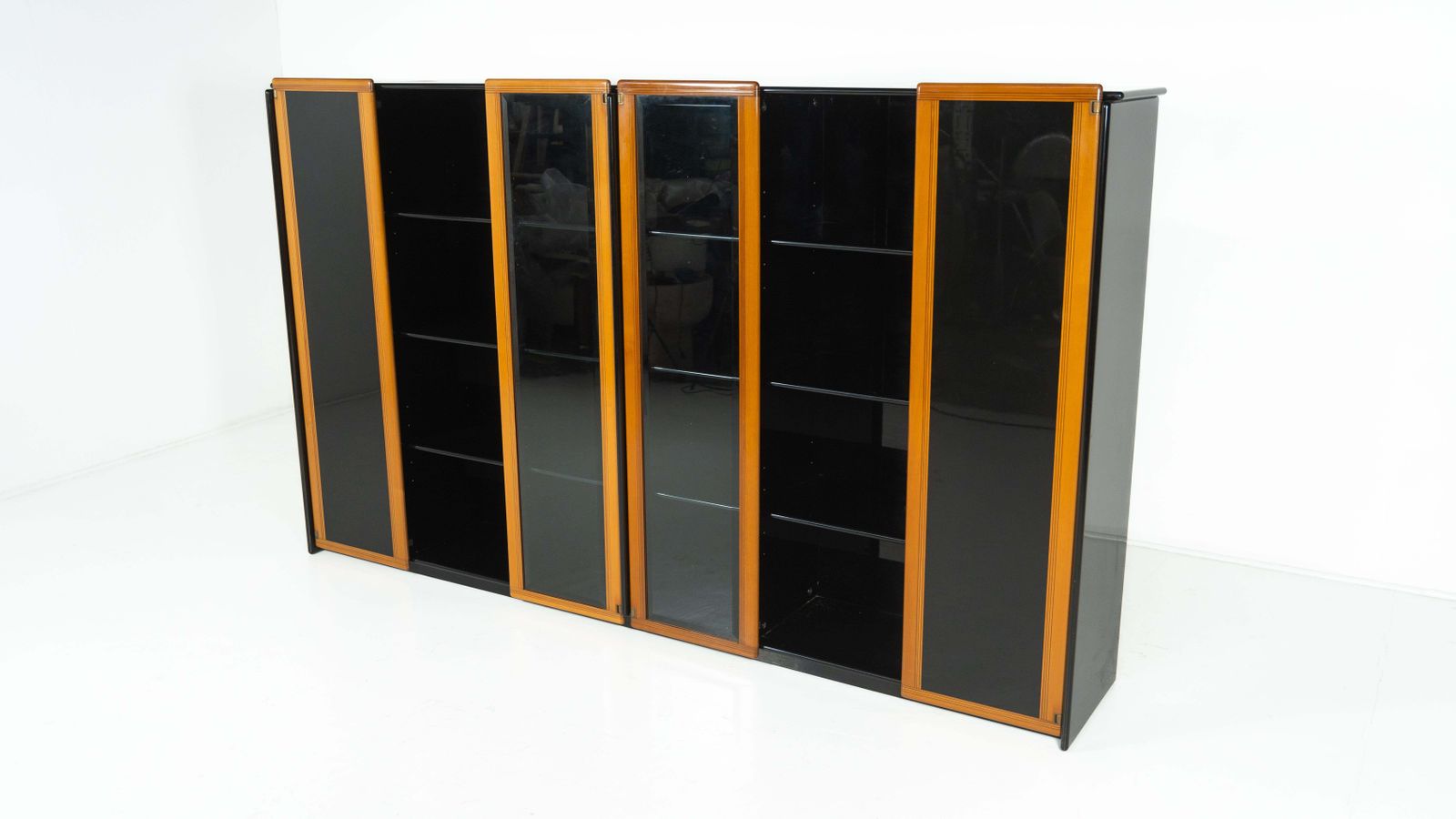 photo vintage Mid Century Modern Artona Bookcase/Vitrine By Afra And Tobia Scarpa, Maxalto
